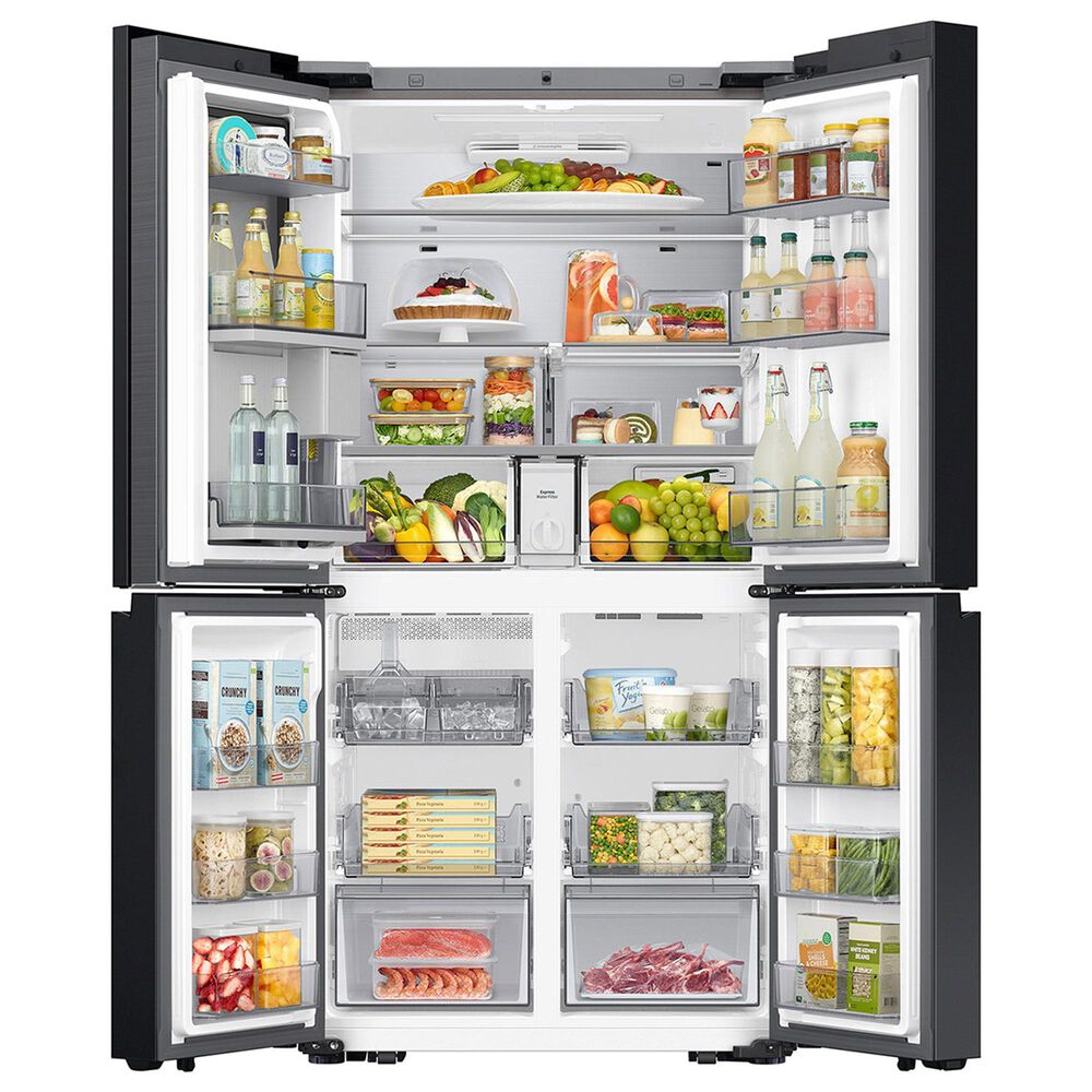 Samsung Bespoke 28.6 Cu. Ft. 4-Door Flex French Door Refrigerator AI Family Hub+ in White Glass, , large