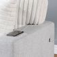 Global Furniture USA Stationary Sofa Sleeper with Reversible Chaise in Grey, , large