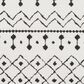 Surya Moroccan Shag 2"7" x 7"3" Black and White Runner, , large