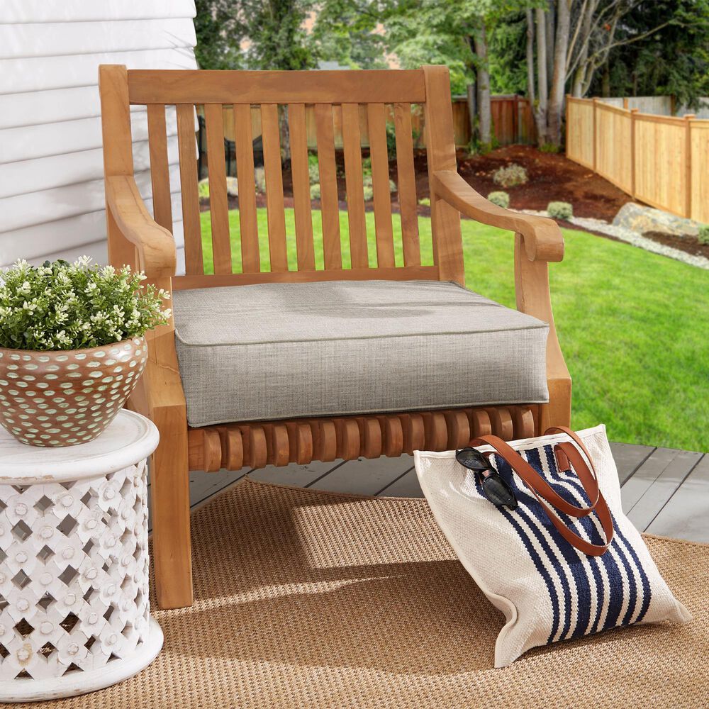Sorra Home 22.5" Deep Seat Cushion in Cast Silver, , large