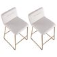 Lumisource Casper Counter Stool in Cream and Gold (Set of 2), , large