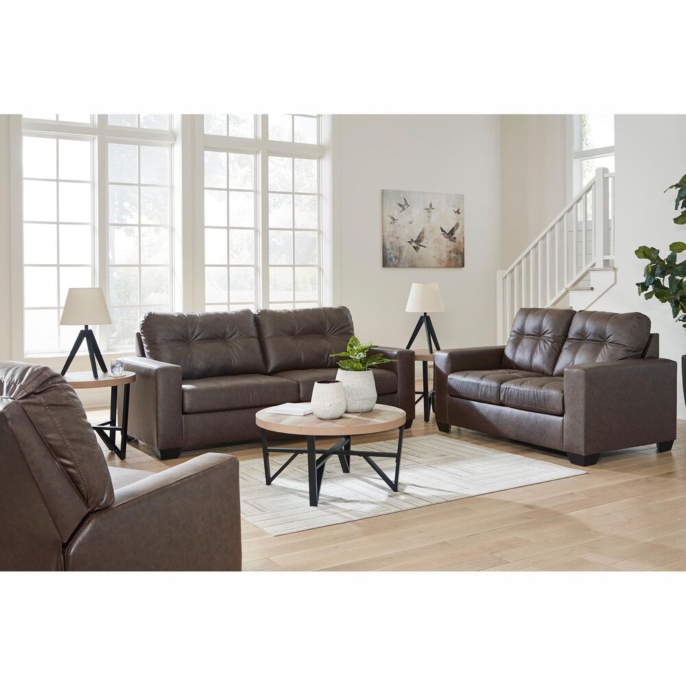 Ashley Barlin Mills Stationary Queen Sleeper Sofa in Umber, , large