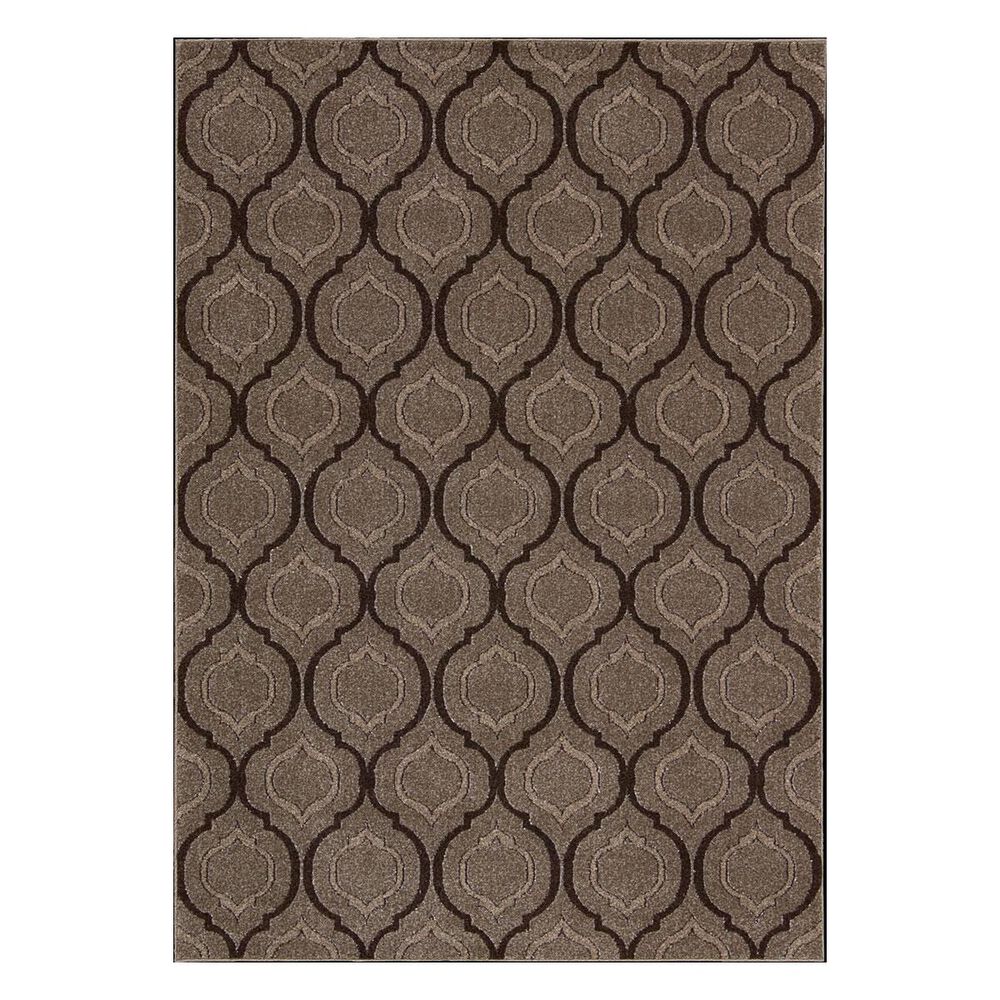 Nourison Glistening Nights MA508 3'9" x 5'9" Grey Area Rug, , large
