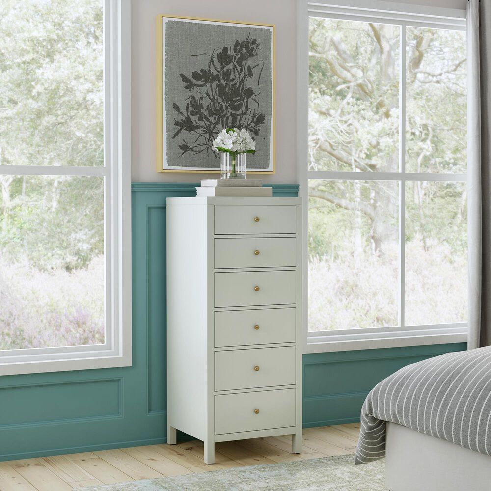 Butler Specialty Company Nora 6-Drawer Lingerie Chest in Sage Green, , large