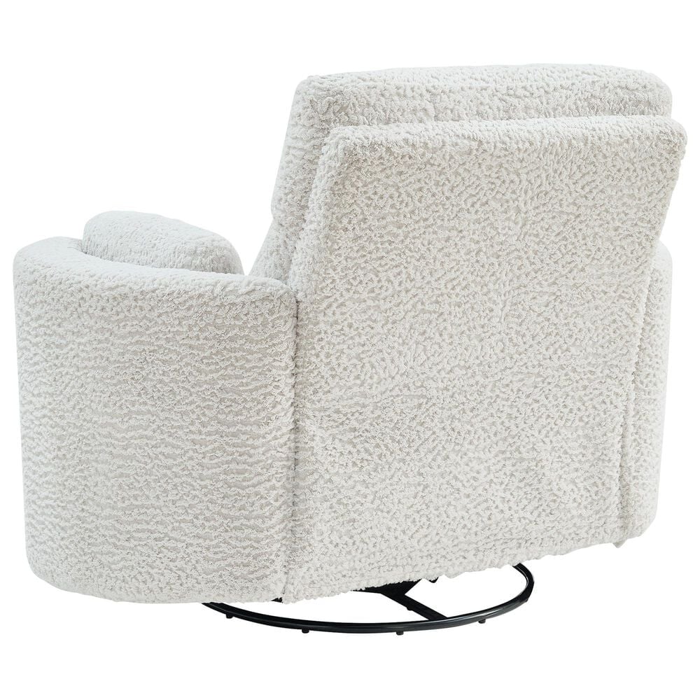 Ashley Gosaldo Power Swivel Glider Recliner in Silver, , large