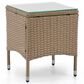 Furniture of America Nair 16" Square Patio End Table in Natural, , large