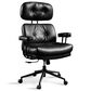 HOMLUX High Back Executive Office Chair with PU Leather in Black, , large