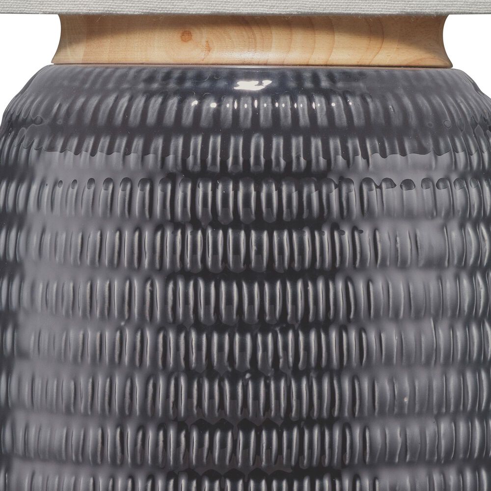 Jamie Young Garron Ceramic Table Lamp in Navy, , large