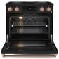 Thor Kitchen Gordon Ramsay 6 Cu. Ft. 36" Professional Electric Range with Rose Gold Handle Kit in Black, , large