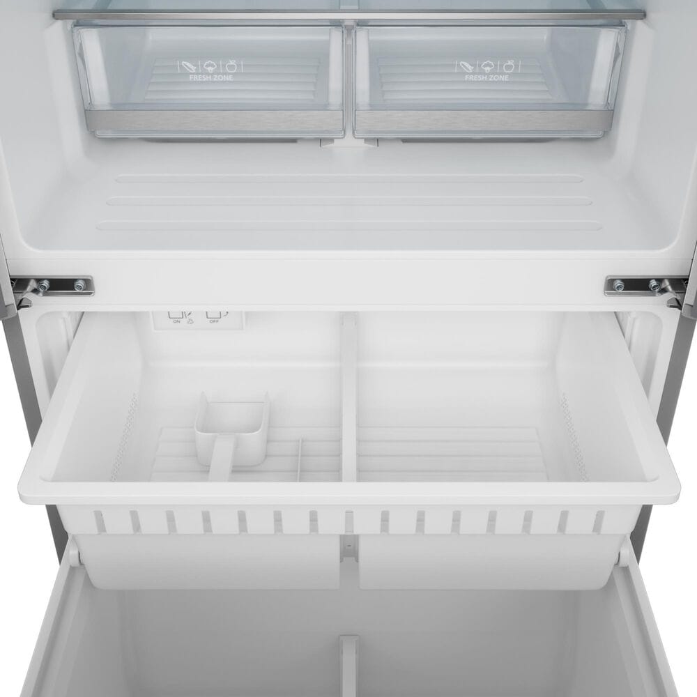 THOR KITCHEN Gordon Ramsay 17.5 Cu. Ft. Counter Depth French Door Refrigerator with Rose Gold Handle Kit in Stainless Steel, , large
