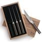 Cangshan Haku Fine-Edge Steak Knife with Walnut Box in Dark Brown and Silver (Set of 4), , large