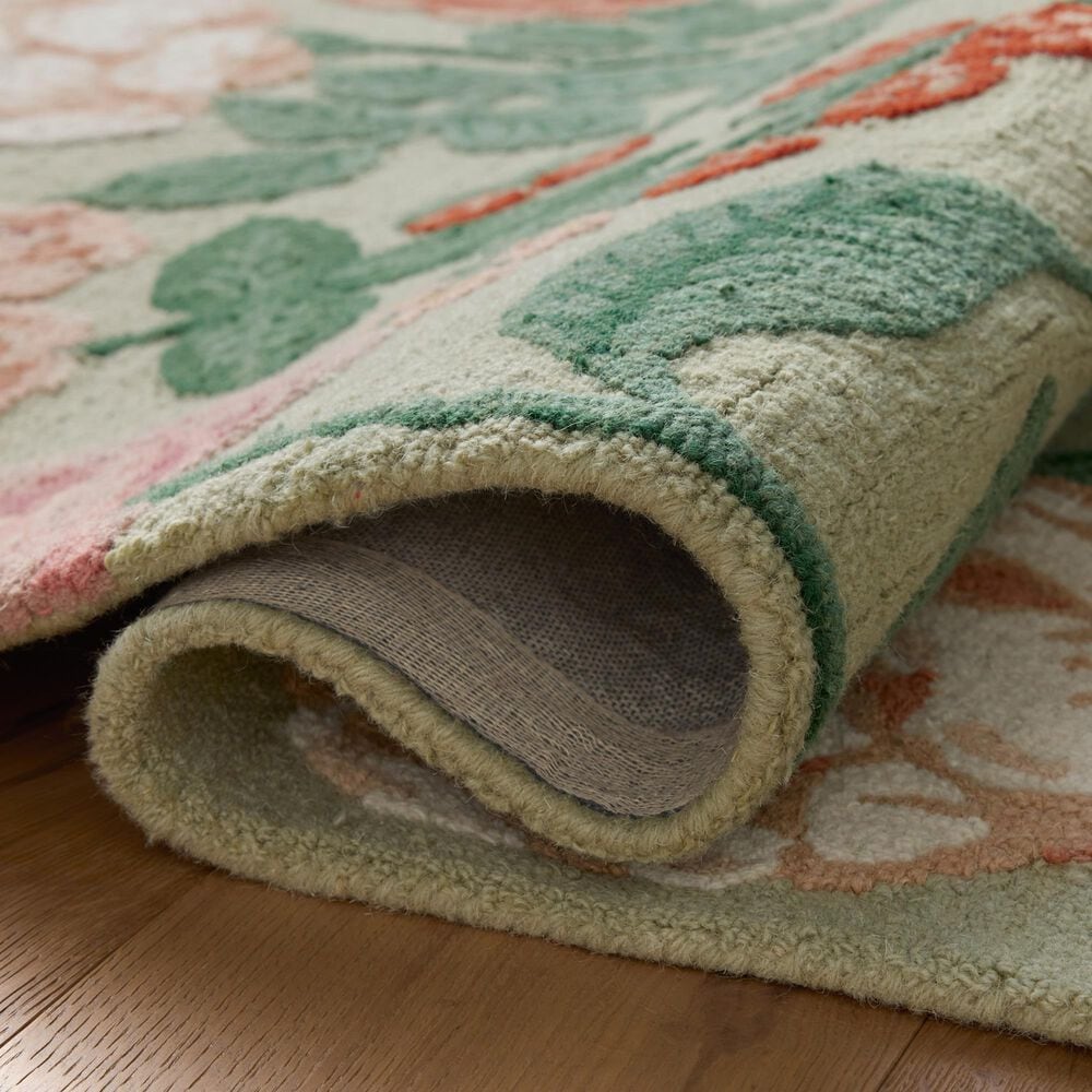 Rifle Paper Co. x Loloi Highgrove Mint 5&#39; x 7&#39;6&quot; Area Rug, , large
