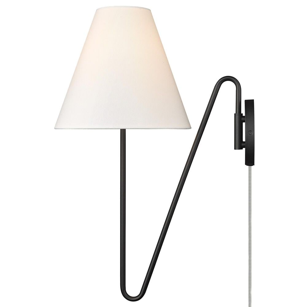 Golden Lighting Kennedy 1-Light Wall Sconce in Natural Black, , large