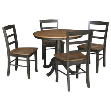 International Concepts Madrid 5-Piece Dining Set in White/Heather Gray, , large