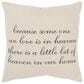 Rizzy Home Transitional Sentiment 20" Down Filled Pillow in Natural, , large