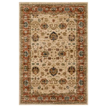Karastan Spice Market Koyna Cream 5"3" x 7"10" Area Rug, , large