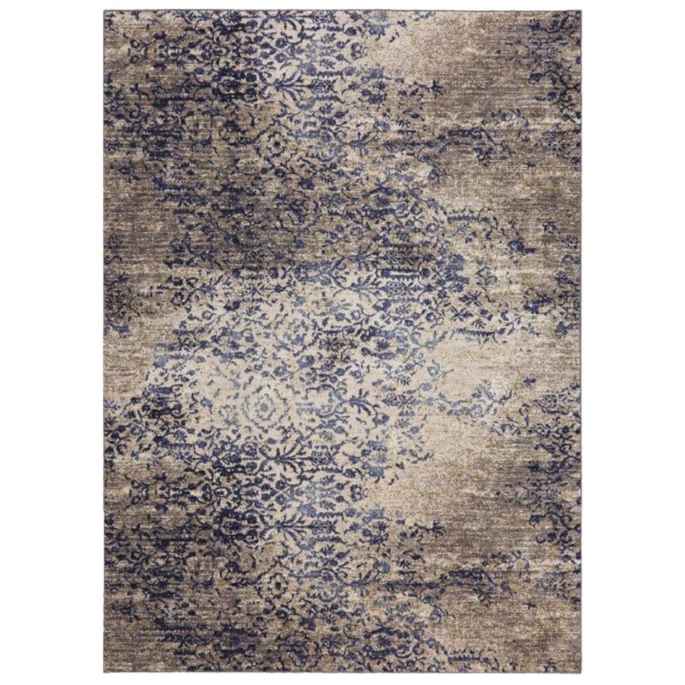 Virginia Langley  Cosmopolitan 90953-50134 2"4" x 7"10" Indigo Runner, , large