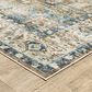 Oriental Weavers Charleston Border 2" x 3" Blue Area Rug, , large