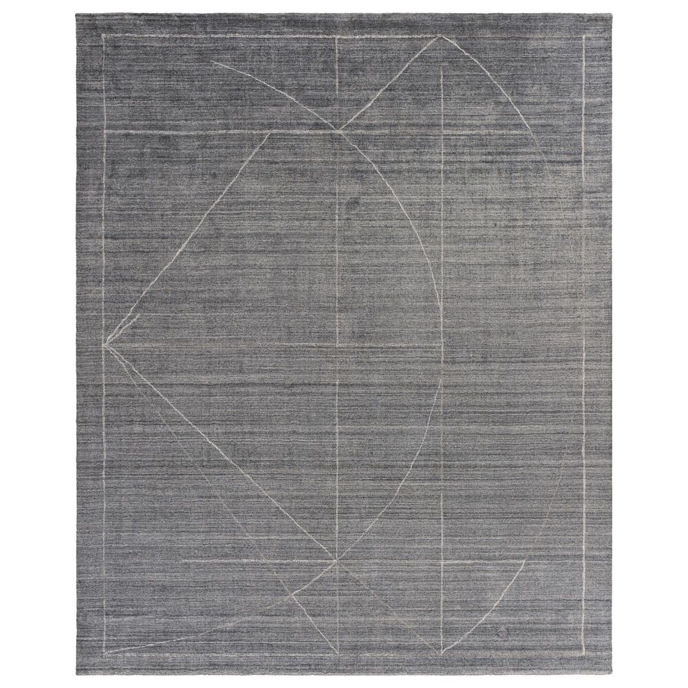 Surya Hightower 8" x 10" Gray, Charcoal, White and Taupe Area Rug, , large