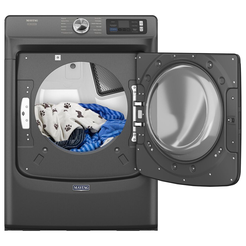 Maytag Maytag 5 Cu. Ft. Capacity Front Load Washer and Maytag 7.3 Cu. Ft. Capacity Front Load Gas Dryer in Midnight Steel, , large