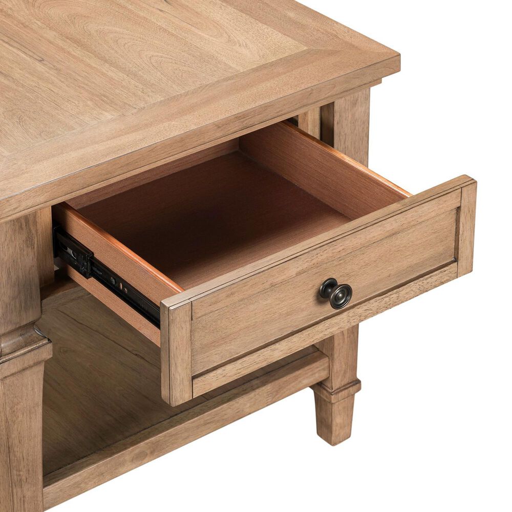 Belle Furnishings Haven Hills End Table in Camel Beige, , large