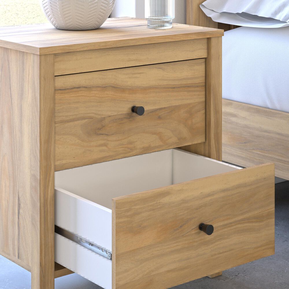 Ashley Bermacy 2-Drawer Nightstand in Light Brown, , large