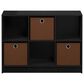 HOMLUX 6-Cube Bookshelf Bookcase with Storage Bins in Americano, , large