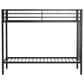 Pacific Landing Alevera Twin Over Twin Bunk Bed with Ladder in Matte Black, , large