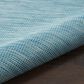 Nourison Positano 6" x 9" Aqua Indoor/Outdoor Area Rug, , large