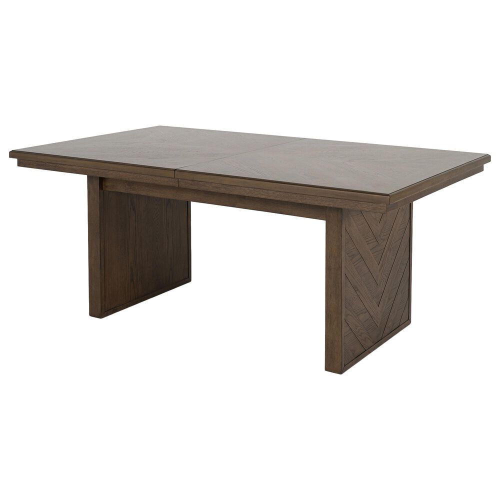 Furniture of America Virex Rectangle Extendable Dining Table in Dark Walnut, , large