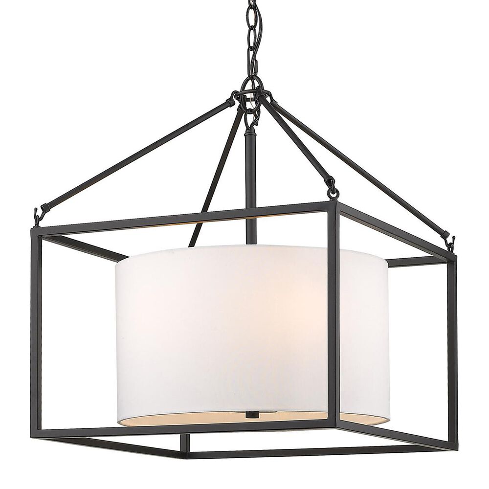 Golden Lighting Manhattan 5-Light Chandelier in Matte Black, , large
