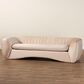 Baxton Studio Adanna Stationary Sofa in Champagne Beige Velvet, , large