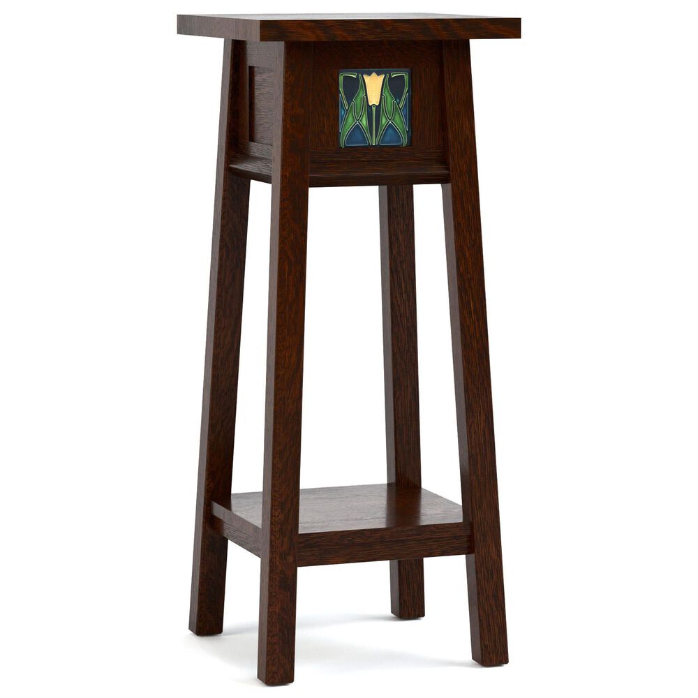 Stickley Furniture Floral Tile 30" Plant Stand in Centennial, , large