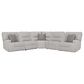 Ashley Acklen Place 5-Piece Power Symmetrical Reclining Sectional in Pewter, , large