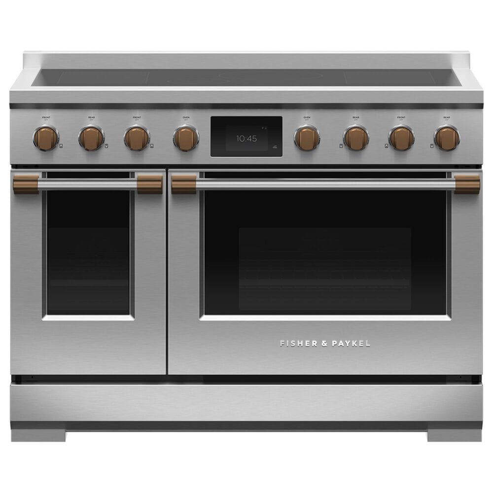 Fisher &amp; Paykel 36&quot; Professional Round Flush Handle Kit for Ranges in Stainless Steel and Dark Copper, , large