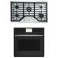 Cafe 2-Piece Kitchen Package with Matte Black 30" Smart Built-In Convection Single Wall Oven and Stainless Steel 36" Gas Cooktop, , large