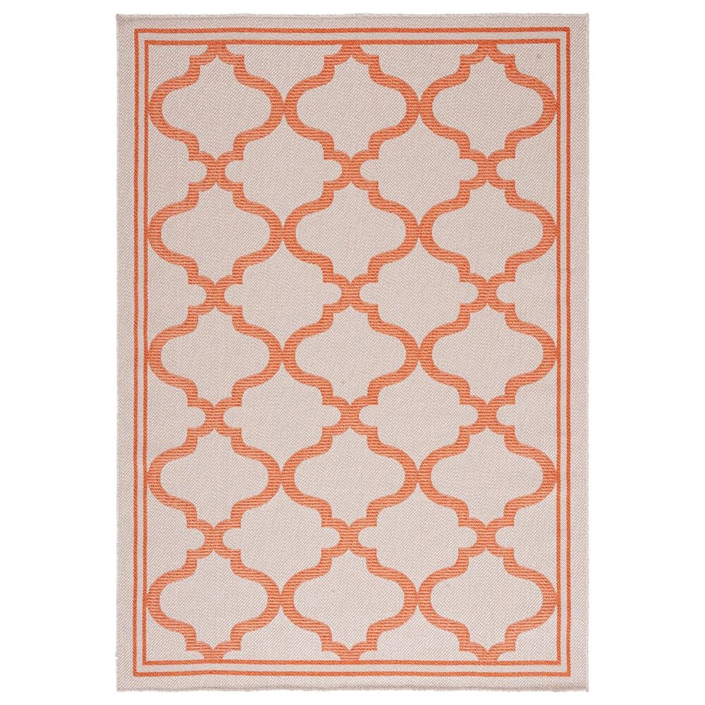 Safavieh Bermuda 3" x 5" Ivory and Rust Indoor/Outdoor Area Performance Rug, , large