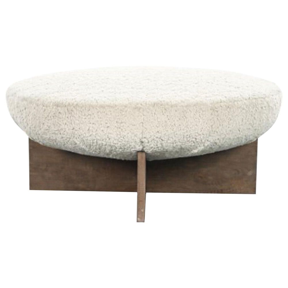 Aria Designs Adriaan Kavin Ottoman in Opal, , large