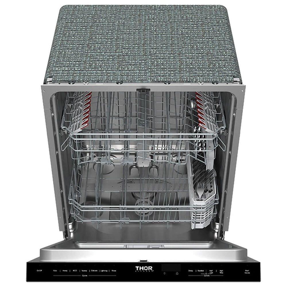Thor Kitchen 24" Built-In Top Control Dishwasher with Pocket Handle in Stainless Steel, , large
