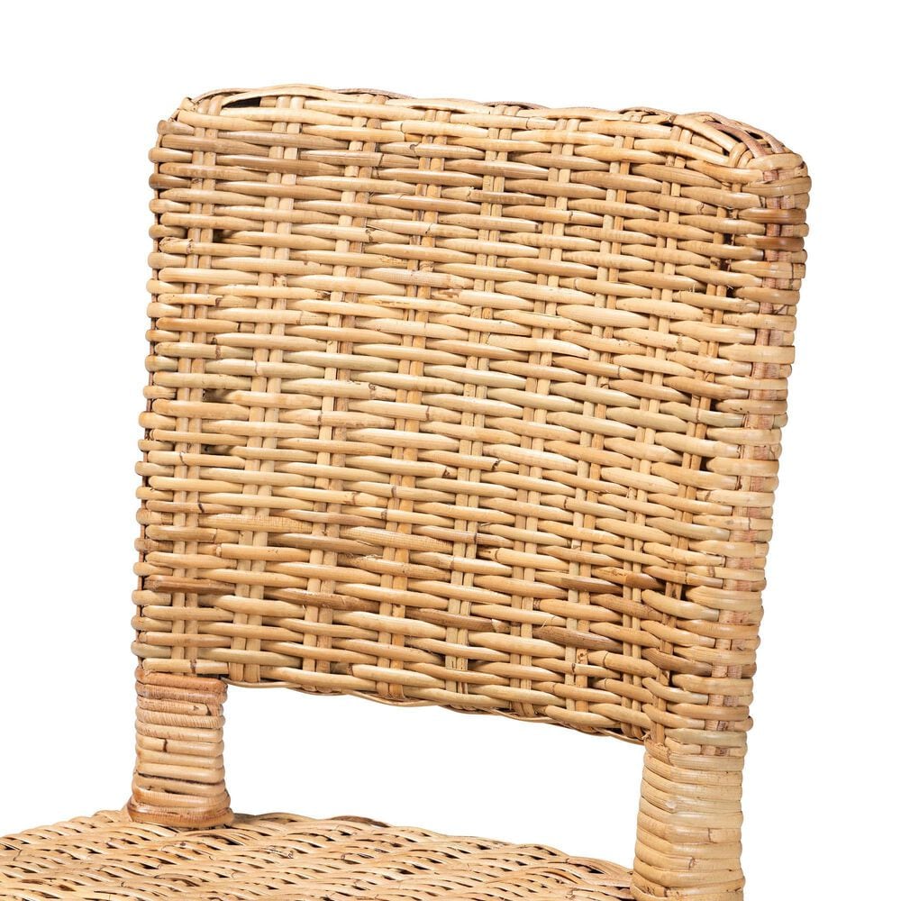 Baxton Studio Dermot Side Chair in Dark Brown and Natural Brown (Set of 2), , large