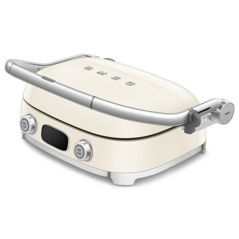 SMEG 19" Retro Style Multi-Use Grill in Cream, , large