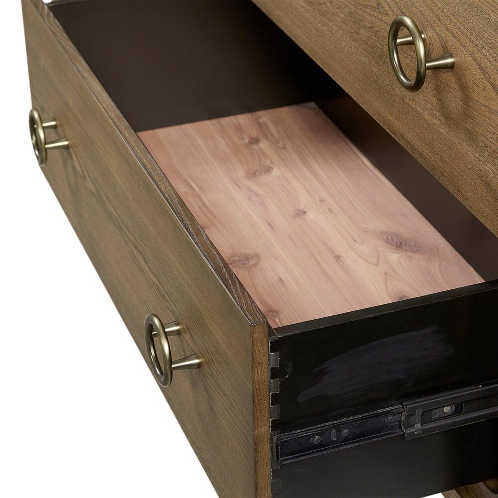 Sterling Timber Elure 6-Drawer Hi-Leg Dresser Only in Latte, , large