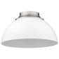 Golden Lighting Zoey Flush Mount in White, , large
