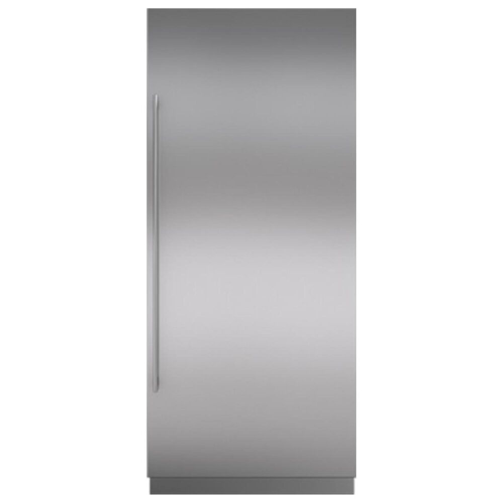 Sub Zero Integrated 36" Column Door Panel with Tubular Handle Left Hinge in Stainless Steel, , large