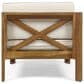Hearth and Haven Alcove 5-Piece Outdoor L-Shape Sectional Set with Beige Cushion in Teak, , large