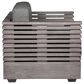 Armen Living Vivid Outdoor Patio Arm Chair in Light Gray, , large