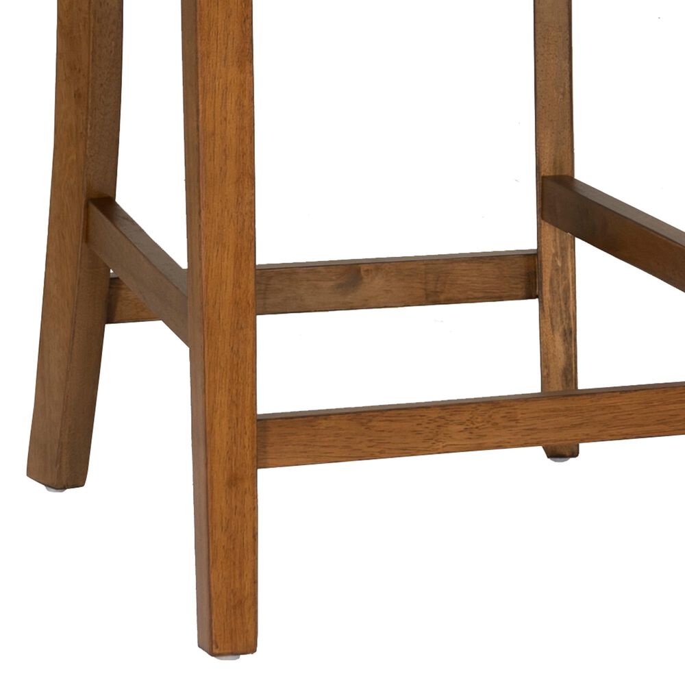 Linon Home Decor Maggie Counter Stool in Brown (Set of 2), , large