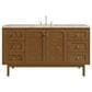 James Martin Laurent 60" Single Bathroom Vanity in Honey Oak with 3 cm Tajnar Eclos Top and Rectangular Sink, , large
