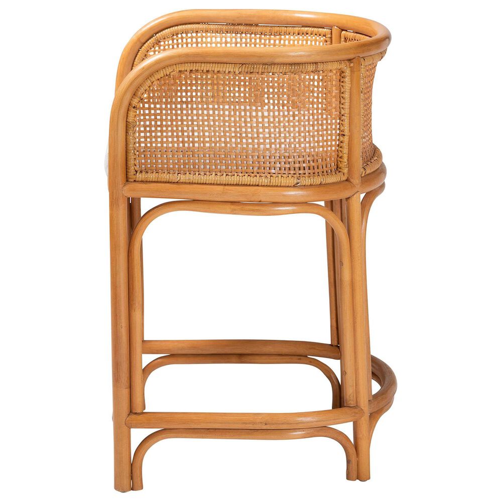 Baxton Studio Aria Counter Stool in Light Honey, , large