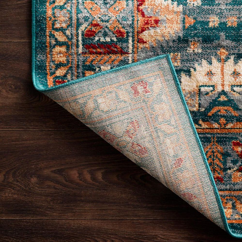 Loloi II Isadora ISA-06 5&#39; x 7&#39;3&quot; Lagoon Area Rug, , large